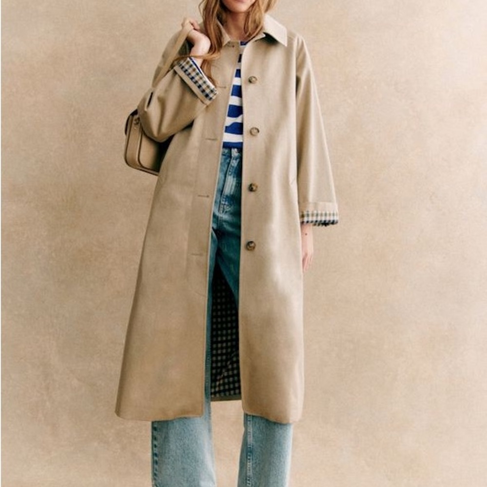 Sezane | Clyde Trench Coat in Light Beige